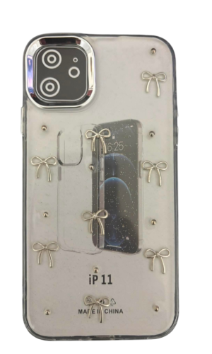 İPhone 11 Kabartmalı Fiyonk Şeffaf