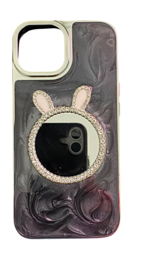 İPhone 15 (Crystal Love) Tavşan Ayna