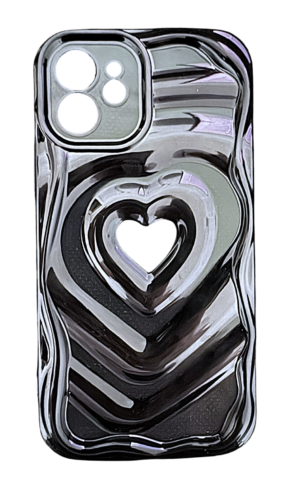 İPhone 12 Full Kalp Siyah