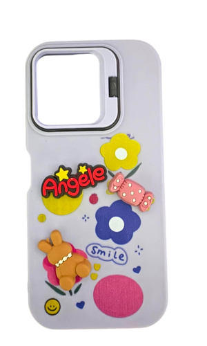 Redmi 13C Kabartma Desen (Kamera Standlı) Mor