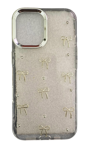 İPhone 16 Kabartmalı Fiyonk Şeffaf